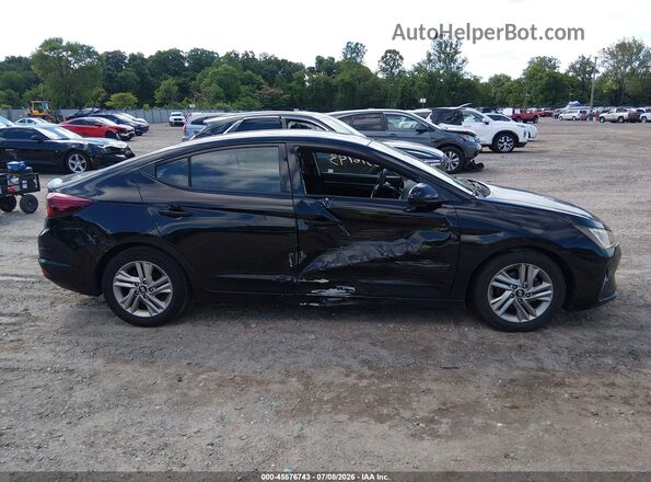 5NPD84LF3KH431228 2019 HYUNDAI ELANTRA Black Widok wnętrza z tyłu