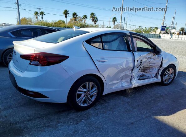5NPD84LF3KH432380 2019 HYUNDAI ELANTRA White Задня права чверть
