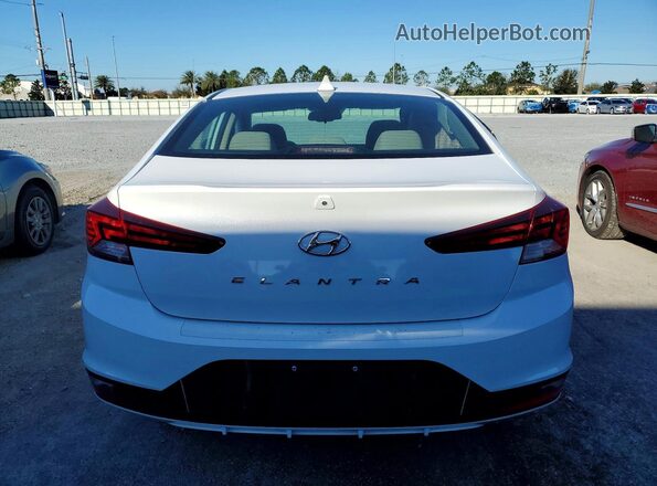 5NPD84LF3KH432380 2019 HYUNDAI ELANTRA White Вид ззаду