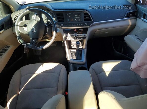 5NPD84LF3KH432380 2019 HYUNDAI ELANTRA White Вид панелі приладів