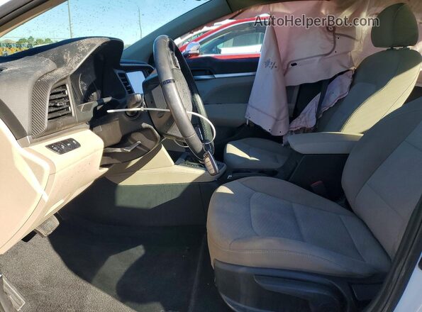 5NPD84LF3KH432380 2019 HYUNDAI ELANTRA White Вид салону спереду