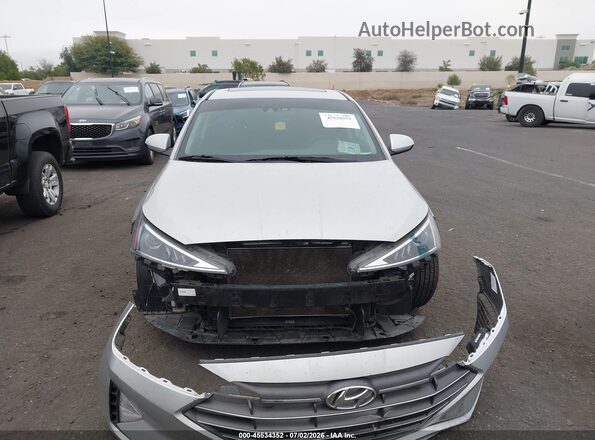 5NPD84LF3KH457313 2019 HYUNDAI ELANTRA Silver Widok zestawu wskaźników