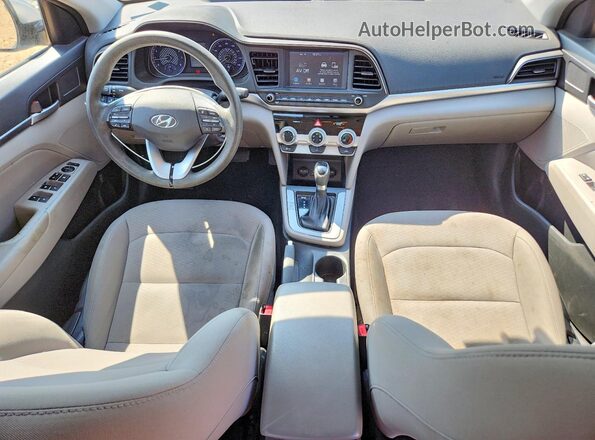 5NPD84LF3KH468070 2019 HYUNDAI ELANTRA Silver წინა პანელის ხედი