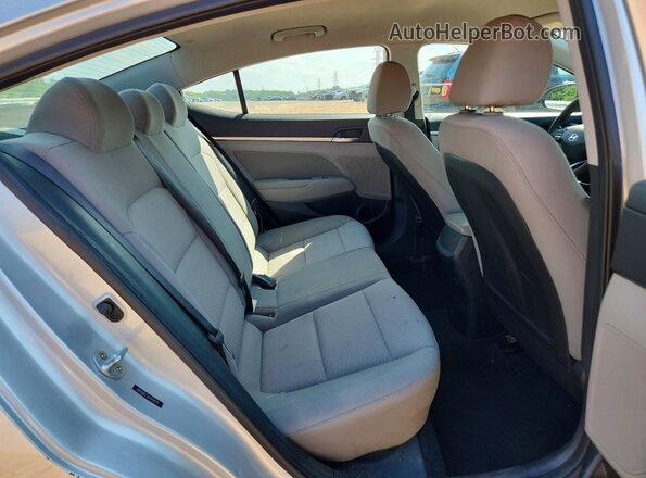 5NPD84LF3KH468070 2019 HYUNDAI ELANTRA Silver უკანა სავარძლების ხედი