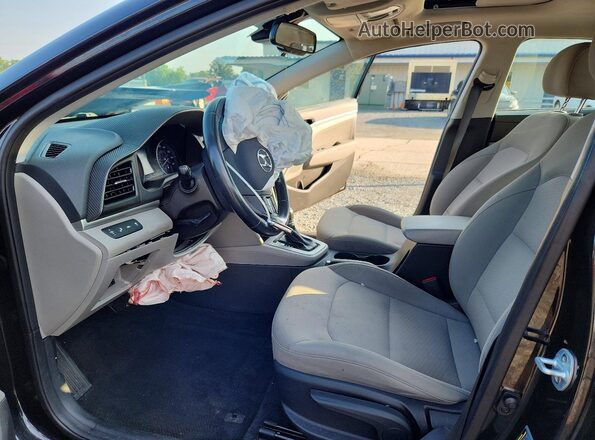 5NPD84LF3KH484043 2019 HYUNDAI ELANTRA Black Սալոնի դիմացի տեսք