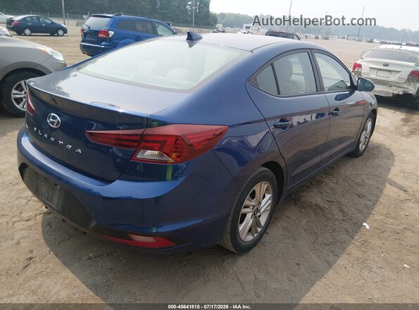 5NPD84LF3KH494099 2019 HYUNDAI ELANTRA Blue უკანა მარჯვენა