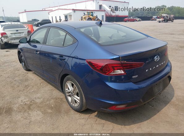 5NPD84LF3KH494099 2019 HYUNDAI ELANTRA Blue უკანა მარცხენა