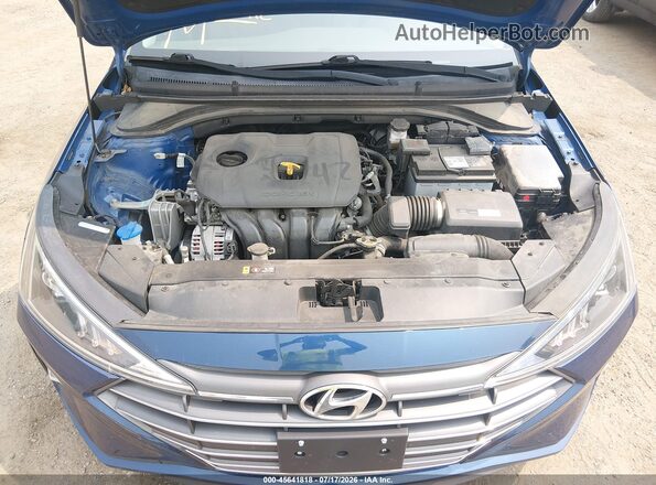 5NPD84LF3KH494099 2019 HYUNDAI ELANTRA Blue უკანა ხედი