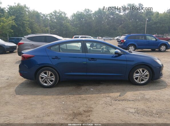 5NPD84LF3KH494099 2019 HYUNDAI ELANTRA Blue უკანა სალონის ხედი
