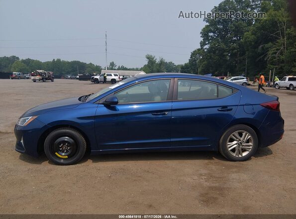 5NPD84LF3KH494099 2019 HYUNDAI ELANTRA Blue სალონის 360-გრადუსიანი ხედი
