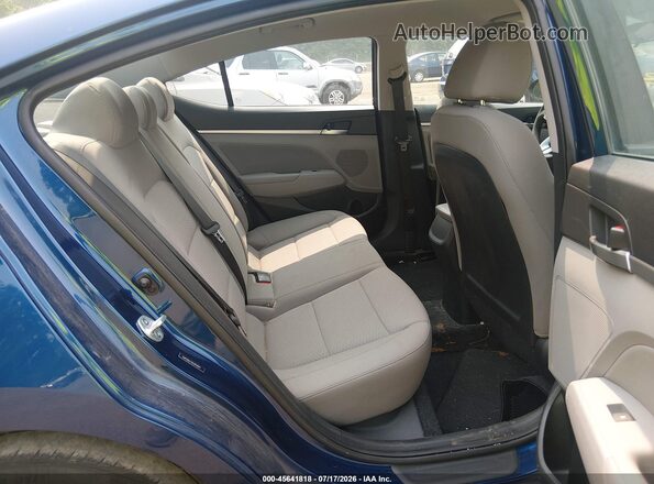 5NPD84LF3KH494099 2019 HYUNDAI ELANTRA Blue VIN კოდის სტიკერის ხედი