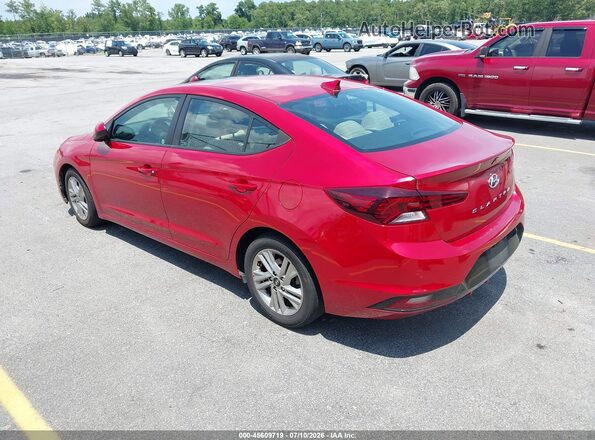5NPD84LF3LH516653 2020 HYUNDAI ELANTRA Red Trasero izquierdo