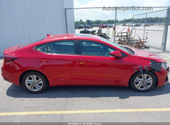 5NPD84LF3LH516653 2020 HYUNDAI ELANTRA Red Vista interior trasera