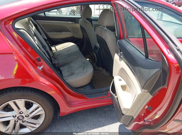 5NPD84LF3LH516653 2020 HYUNDAI ELANTRA Red Vista de la etiqueta del VIN