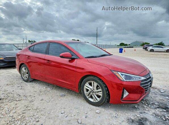 5NPD84LF3LH517074 2020 HYUNDAI ELANTRA Красный Передняя правая четверть