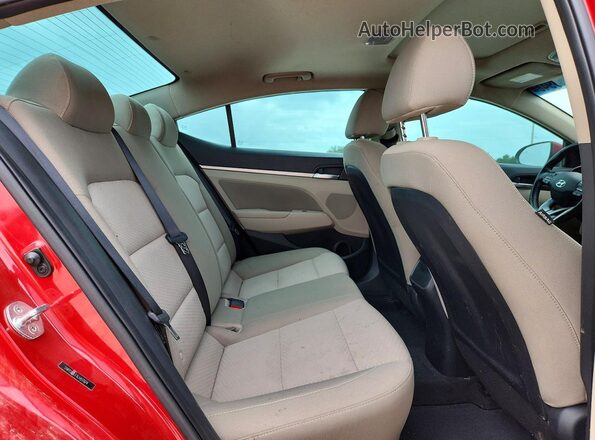 5NPD84LF3LH517074 2020 HYUNDAI ELANTRA Красный Вид задних сидений