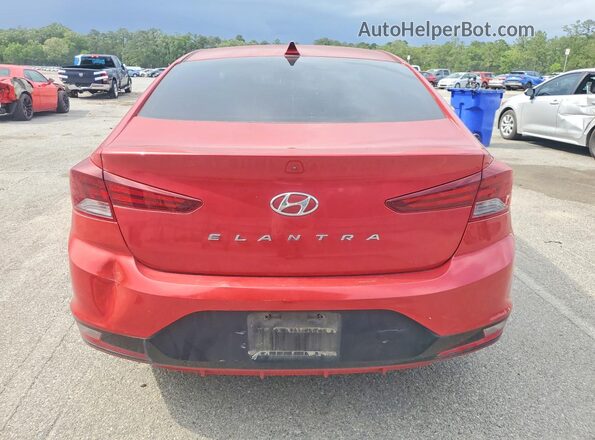 5NPD84LF3LH540984 2020 HYUNDAI ELANTRA Red უკანა ხედი