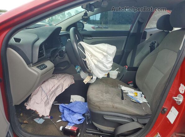 5NPD84LF3LH540984 2020 HYUNDAI ELANTRA Red წინა სალონის ხედი