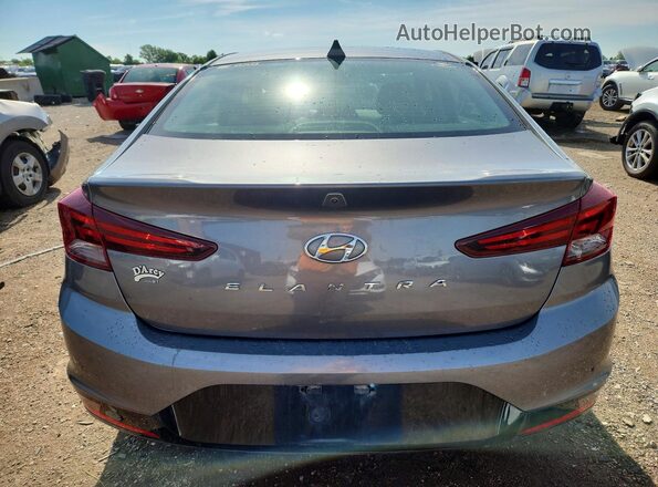 5NPD84LF3LH543786 2020 HYUNDAI ELANTRA Gray Вид ззаду