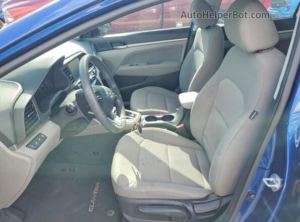 5NPD84LF3LH545750 2020 HYUNDAI ELANTRA Blue Widok wnętrza z przodu