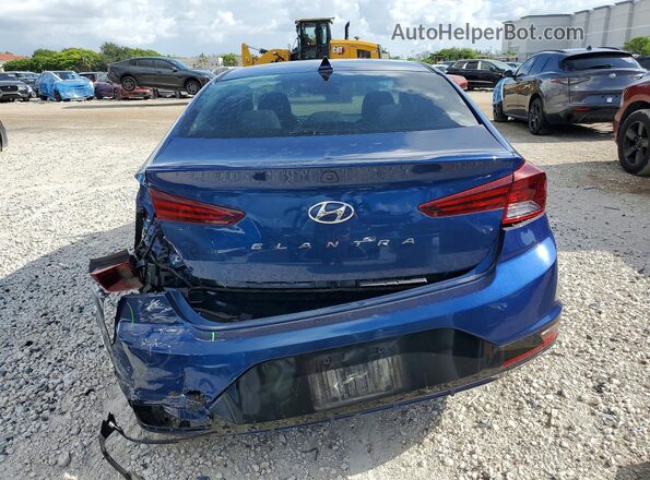 5NPD84LF3LH545750 2020 HYUNDAI ELANTRA Blue Widok z tyłu