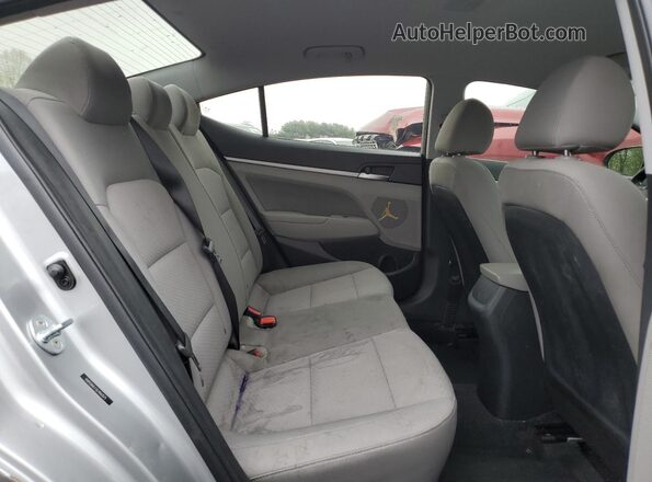 5NPD84LF3LH561575 2020 HYUNDAI ELANTRA Silver Rear seats view