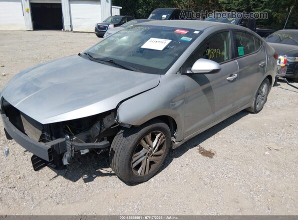 5NPD84LF3LH566761 2020 HYUNDAI ELANTRA Silver Առջևի ձախ երեք քառորդ տեսարան