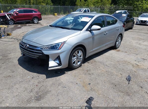 5NPD84LF3LH569983 2020 HYUNDAI ELANTRA Silver Առջևի ձախ երեք քառորդ տեսարան