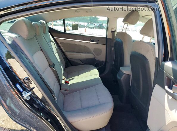 5NPD84LF3LH585911 2020 HYUNDAI ELANTRA Black უკანა სავარძლების ხედი