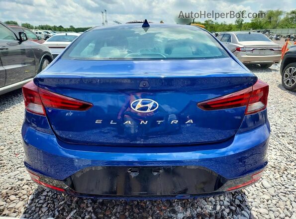 5NPD84LF3LH596990 2020 HYUNDAI ELANTRA Blue უკანა ხედი
