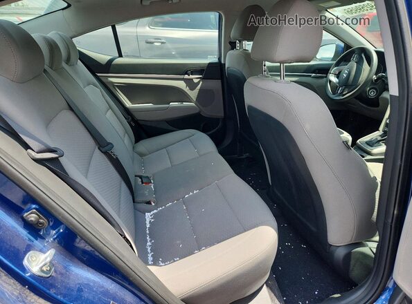 5NPD84LF3LH596990 2020 HYUNDAI ELANTRA Blue უკანა სავარძლების ხედი