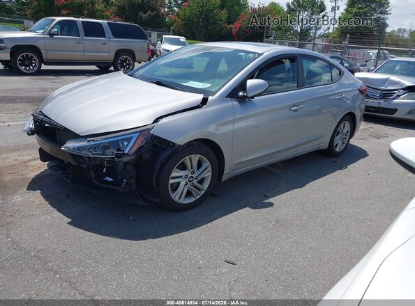 5NPD84LF3LH631141 2020 HYUNDAI ELANTRA Silver Vista tres cuartos delantera izquierda
