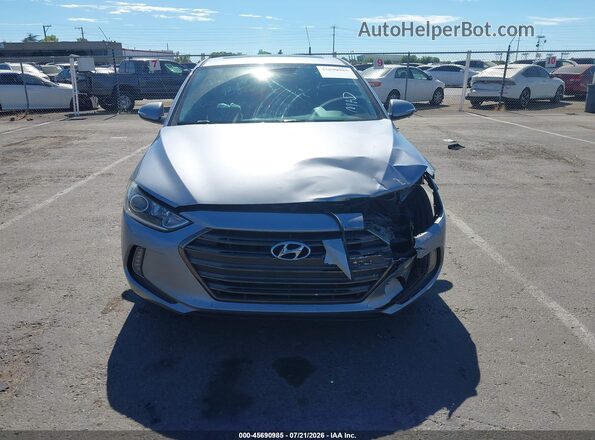 5NPD84LF4HH002169 2017 HYUNDAI ELANTRA Silver Instrument cluster view