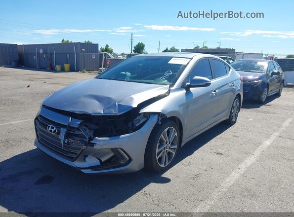 5NPD84LF4HH002169 2017 HYUNDAI ELANTRA Silver Front view