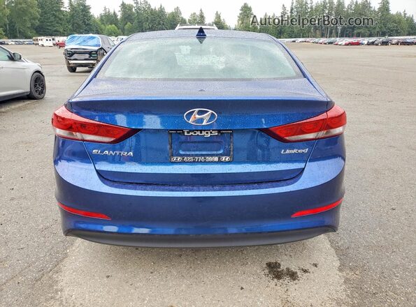 5NPD84LF4HH032496 2017 HYUNDAI ELANTRA Синий Вид сзади
