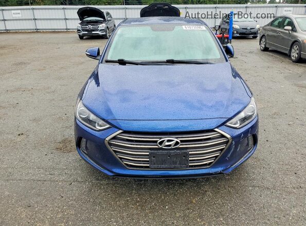 5NPD84LF4HH032496 2017 HYUNDAI ELANTRA Синий Вид спереди