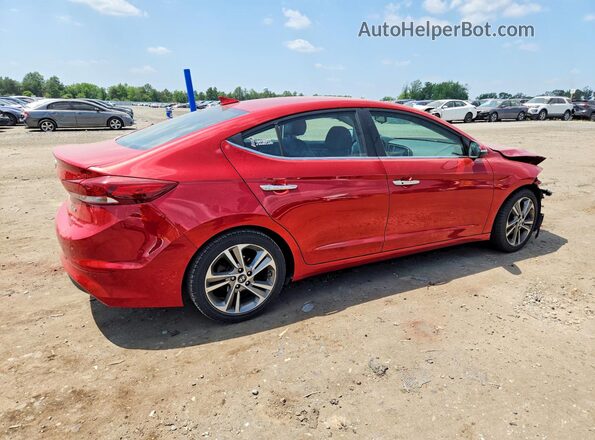 5NPD84LF4HH039111 2017 HYUNDAI ELANTRA Красный Задняя правая четверть