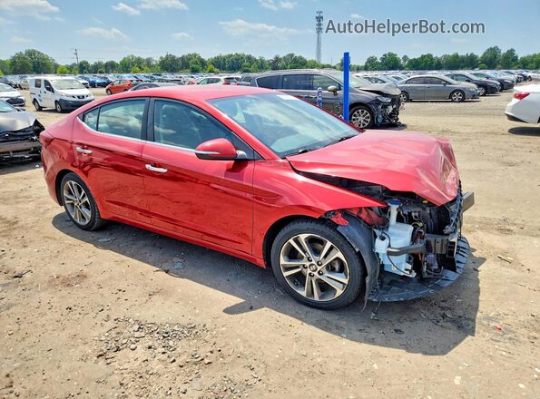 5NPD84LF4HH039111 2017 HYUNDAI ELANTRA Красный Передняя правая четверть
