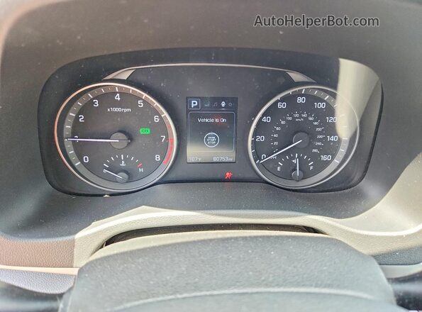5NPD84LF4HH039111 2017 HYUNDAI ELANTRA Красный Вид щитка приборов