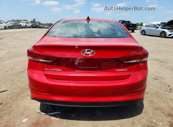 5NPD84LF4HH039111 2017 HYUNDAI ELANTRA Красный Вид сзади