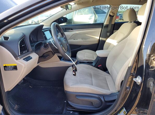 5NPD84LF4HH053803 2017 HYUNDAI ELANTRA Black Front interior view