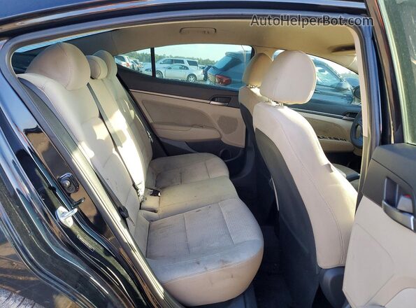 5NPD84LF4HH053803 2017 HYUNDAI ELANTRA Black Rear seats view