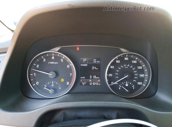 5NPD84LF4HH053803 2017 HYUNDAI ELANTRA Black Instrument cluster view