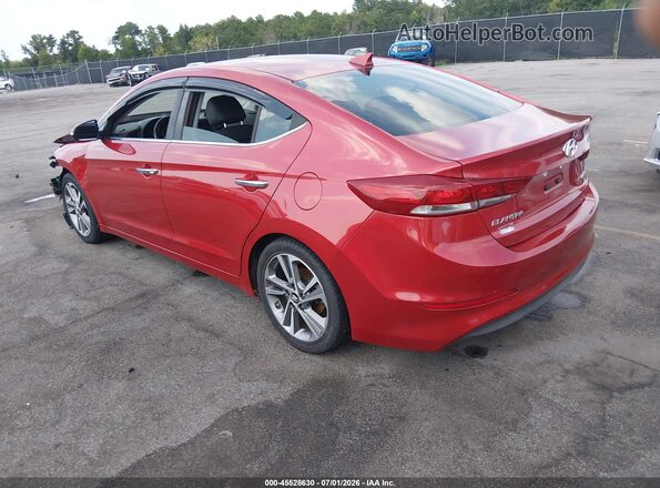 5NPD84LF4HH058161 2017 HYUNDAI ELANTRA Red Հետևի ձախ
