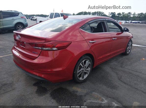 5NPD84LF4HH058161 2017 HYUNDAI ELANTRA Red Հետևի աջ