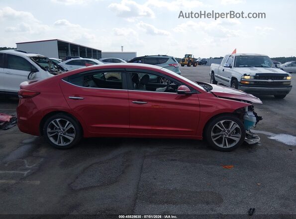 5NPD84LF4HH058161 2017 HYUNDAI ELANTRA Red Սալոնի հետևի տեսք