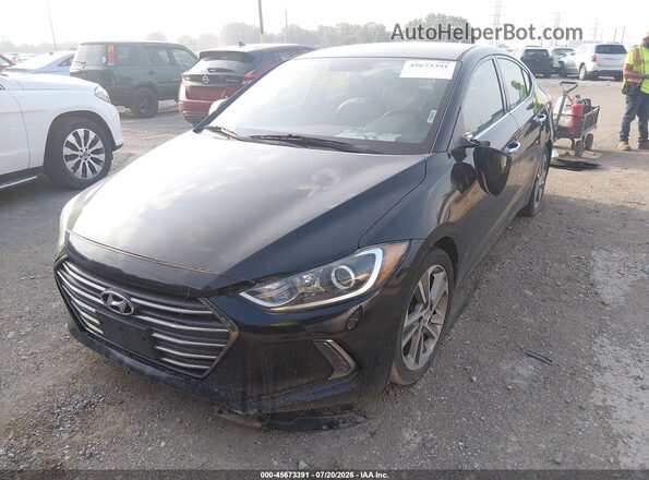 5NPD84LF4HH064333 2017 HYUNDAI ELANTRA Black Front left