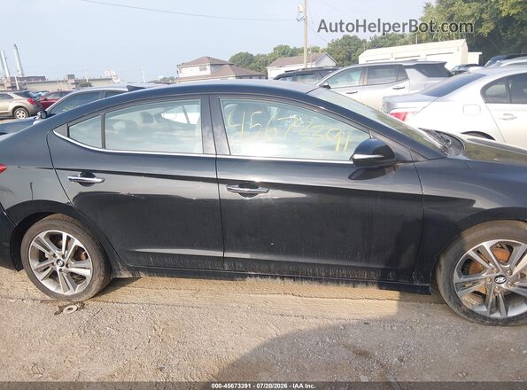 5NPD84LF4HH064333 2017 HYUNDAI ELANTRA Black Rear interior view