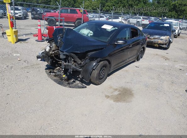 5NPD84LF4HH087904 2017 HYUNDAI ELANTRA Black Առջևի ձախ երեք քառորդ տեսարան