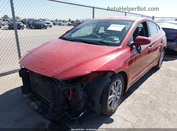 5NPD84LF4HH098076 2017 HYUNDAI ELANTRA Red Przód lewy